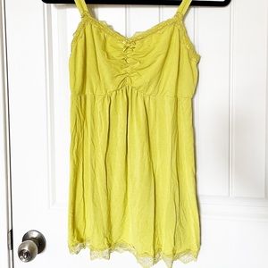 Soma Lace Trimmed Sleep Camisole in Yellow